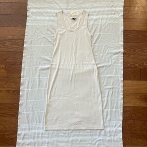 Universal Thread Cream Ribbed Midi Dress